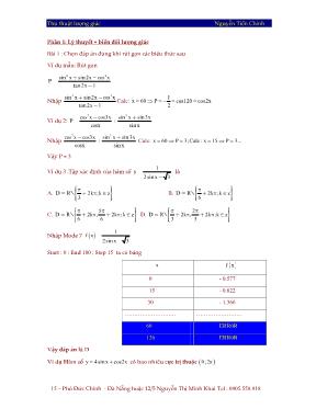 Thủ thuật lượng giác
